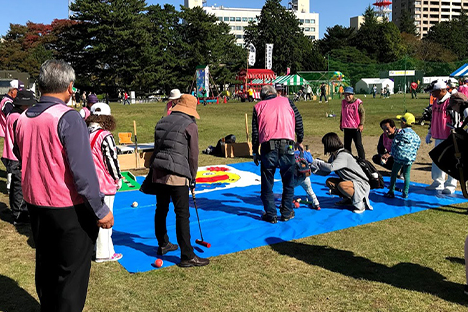 10月21日 宮城野区民まつり 場所：榴岡公園(ゲートボール体験)