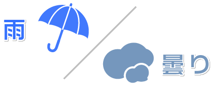 雨のち曇り